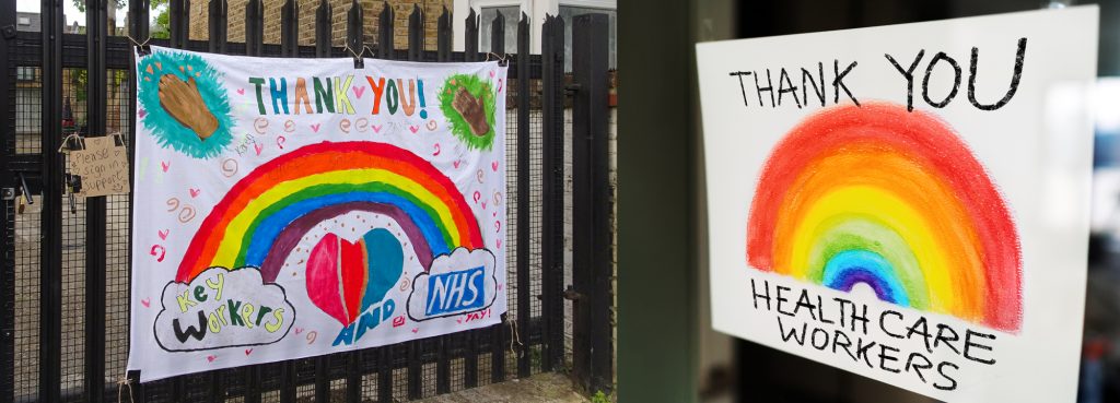 NHS Social Care and Frontline Workers Day Street Messages 1024x369