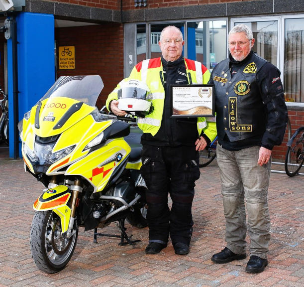 blood bike certificate presentation