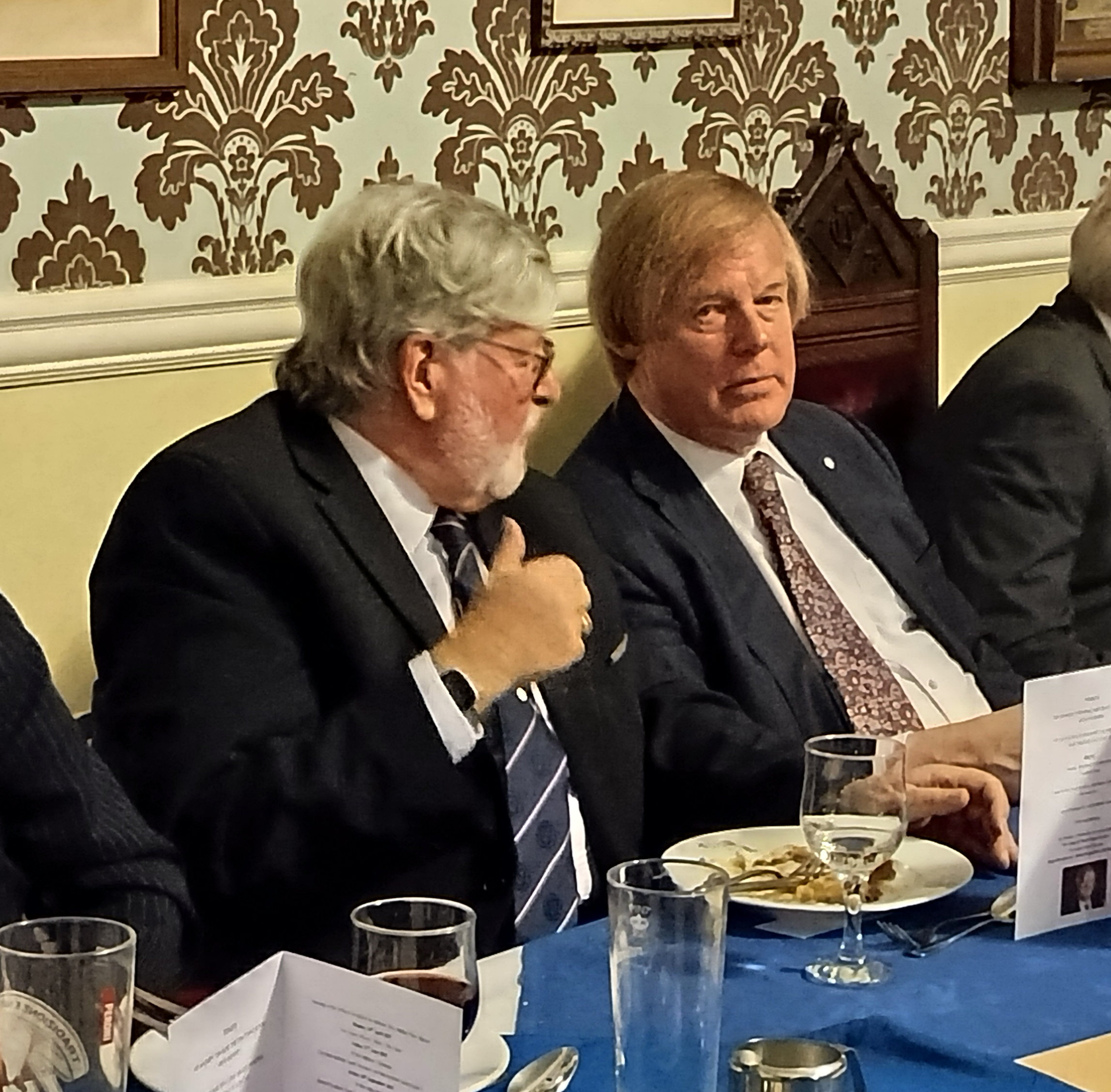 Sir David Wootton speaks with the PGM