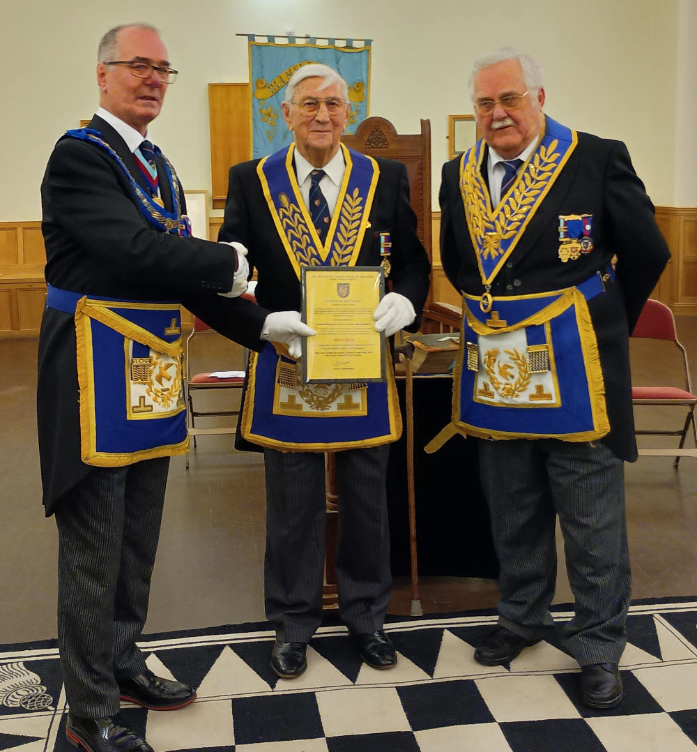 Geoff Nicholson gets his 70 year certificate