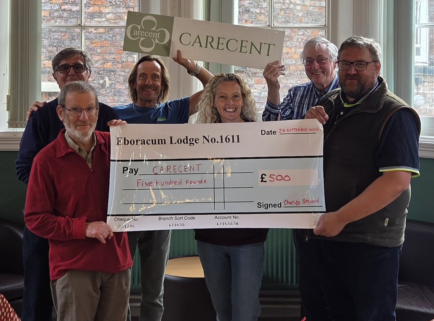 carecent cheque presentation