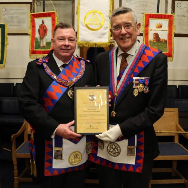John Woolway - 50 years a Chapter Mason